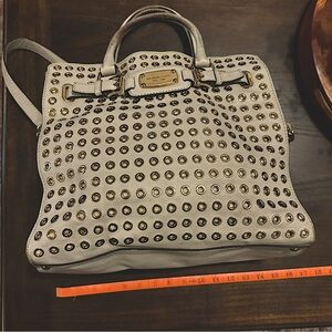 Michael Kors Studded Leather
Satchel White crossbody